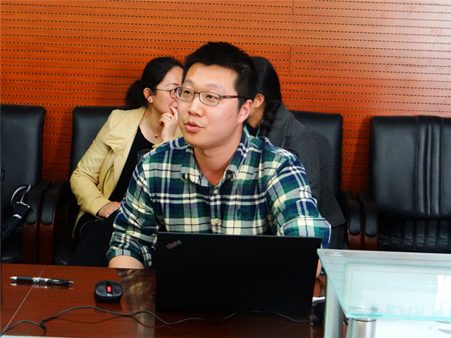 图2 培养对象汽车系赵超老师作个人成长规划汇报.JPG